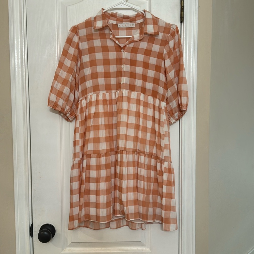 Karlie gingham dress